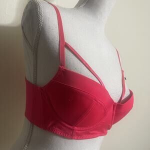 XOXO Sexy Push Up Bra Padded Pink Strappy Bra Dragonfly Color Underwire 34B
